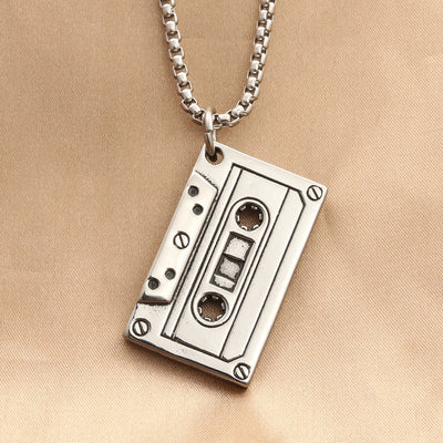Collar Colgante Geométrico Acero Titanio Vintage para Hombre - Image 9