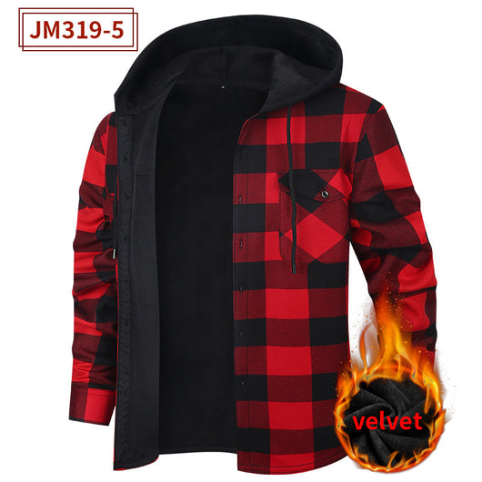 Sudadera Térmica con Capucha y Forro Polar Grueso para Hombre - Image 9