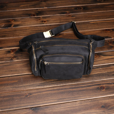 Bolsa Mensajera de Cuero Genuino Multicapa - Estilo Vintage - Image 8