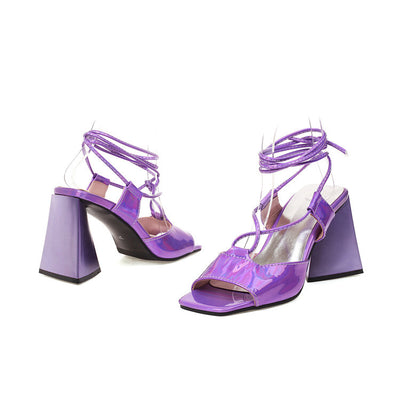 Sandalias de Tacón Alto con Tiras Cruzadas para Mujer - Image 5