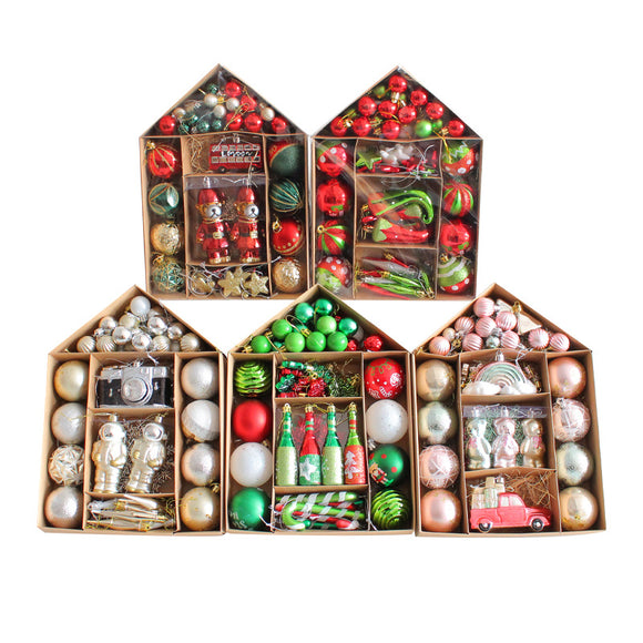 Set de Esferas Navideñas Coloridas para Árbol de Navidad