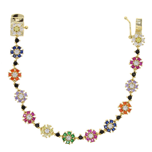 Pulsera de Circonia Floral para Mujer - Joyería Minimalista Elegante - Image 2