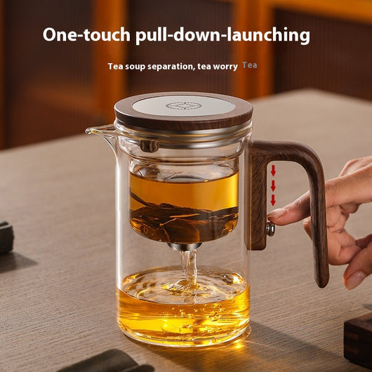 Tetera de Vidrio 600ml con Separador Magnético y Infusor Integrado