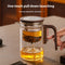 Tetera de Vidrio 600ml con Separador Magnético y Infusor Integrado
