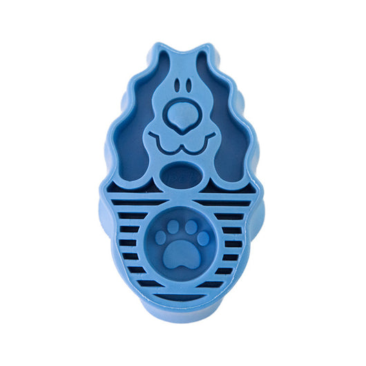 Cepillo de Baño para Perros - Masajeador 2 en 1 Azul