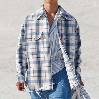 Camisa de Cuadros Manga Larga Slim Fit para Hombre - Image 4