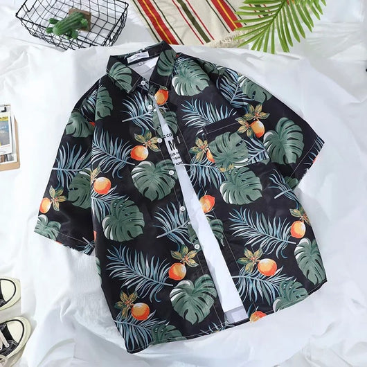 Camisa Estampada de Manga Corta para Hombre - Image 10