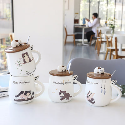 Taza Decorativa con Diseño de Gato Adorable para el Hogar - Image 5