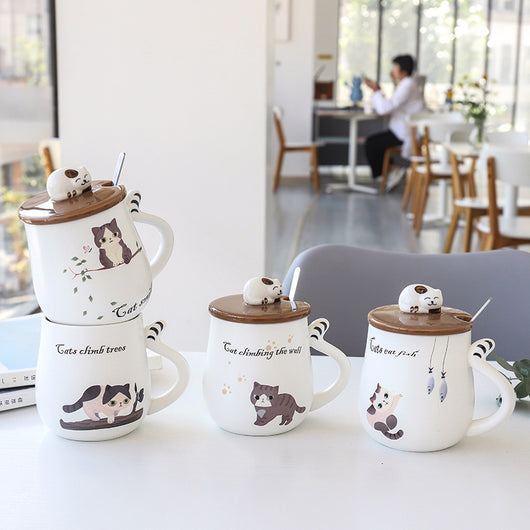 Taza Decorativa con Diseño de Gato Adorable para el Hogar - Image 5
