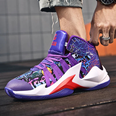 Zapatillas de Baloncesto Blancas Altas para Hombre - Image 17