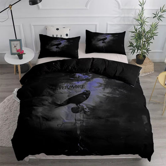 Juego de Cama Bohemio Cuervo de Tres Piezas - Image 16