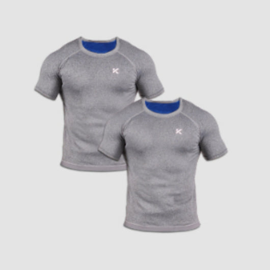 Pack 2 Camisetas Sauna Gris Jaspeado para Hombre - Image 5