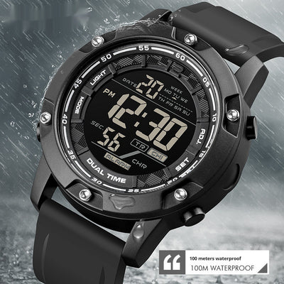 Reloj Deportivo Inteligente con Correa de Silicona y Pantalla Digital