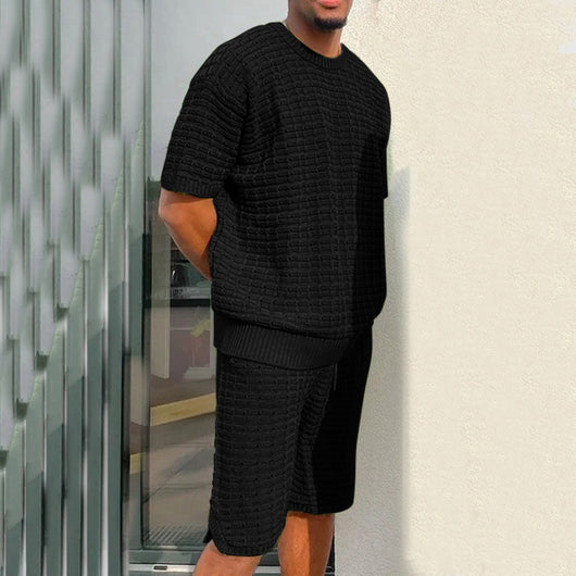 Conjunto de Verano para Hombre - Camisa Suelta y Pantalones Cortos 2 Piezas - Image 8