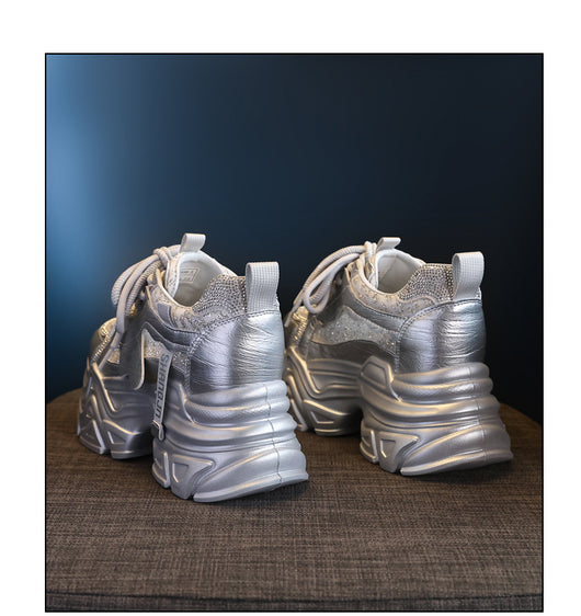 Zapatos Deportivos con Plantilla Elevadora y Detalles Brillantes para Mujer - Image 10