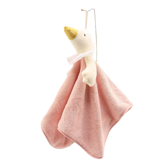 Toalla de Mano Infantil Ganso Cartoon - Algodón Coral Fleece Súper Absorbente - Image 5