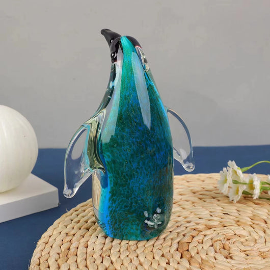 Escultura de Pingüino en Vidrio Artesanal - Ornamento Marino Hecho a Mano - Image 4