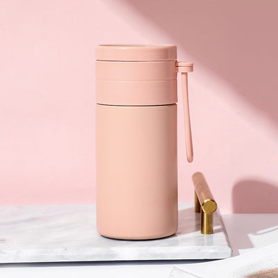 Termo Taza Separador de Té Acero Inoxidable Doble Capa Aislante
