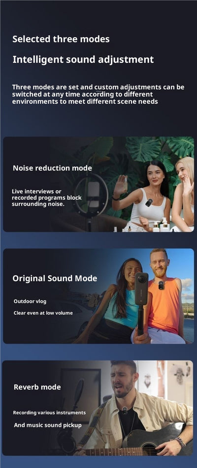 Micrófono Inalámbrico HD para Solapa sin Retardo para Grabación de Video en Vivo - Image 11