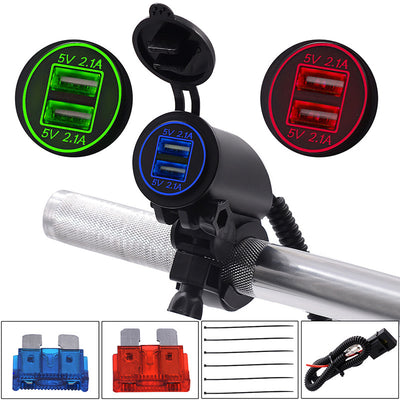 Cargador Dual USB 4.2A para Auto, Moto y ATV 12V/24V - Image 5