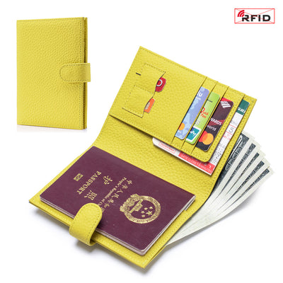 Bolsa Pasaporte Ultradelgada de Cuero con Protección RFID - Image 15