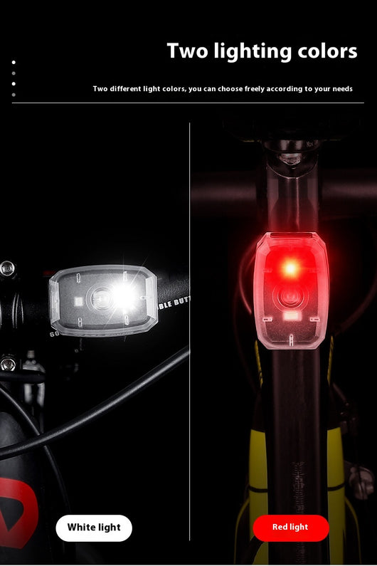 Luz Trasera Bicolor para Bicicleta - Faro de Advertencia Nocturno Compacto - Image 30