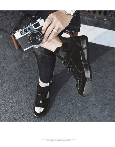 Zapatillas Deportivas Retro Británicas con Alzas Invisibles para Hombre - Image 14