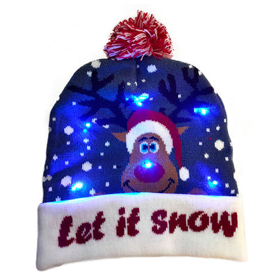 Gorro Navideño Tejido con Luces LED - Árbol de Navidad y Muñeco de Nieve - Image 17