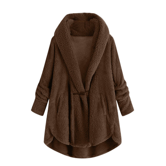 Chaqueta Casual con Capucha y Botones de Cuerno - Abrigo de Felpa Premium - Image 3