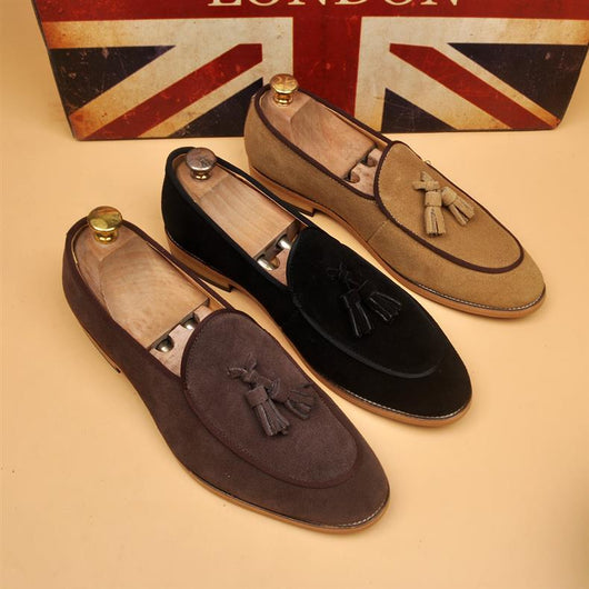 Mocasines Hombre Respirable Punta Afilada Estilo Británico Clásico - Image 31