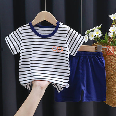 Camiseta de Algodón Manga Corta para Niños - Traje de Verano - Image 38