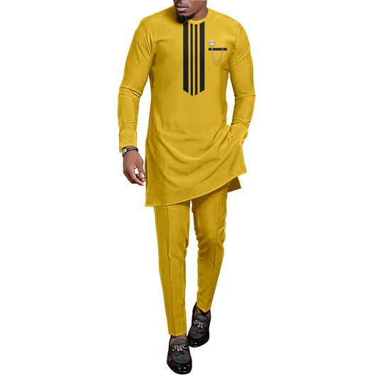 Traje de Descanso Hombre Estampado Batik Étnico Africano - Image 2