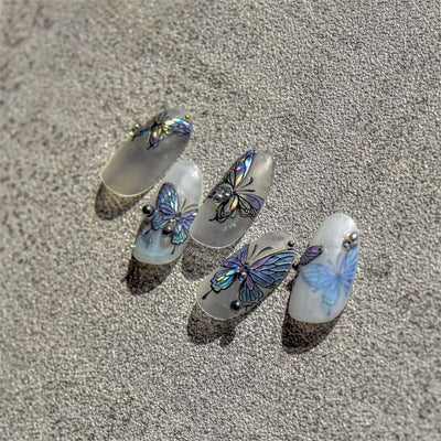 Stickers de Uñas 5D con Mariposas en Relieve - Adhesivos Impermeables y Duraderos - Image 25