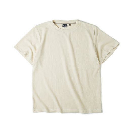 Camiseta Tejida Cuello Redondo Manga Corta Efecto Waffle - Image 6