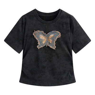 Playera Mariposa Fresca para Mujer Talla Grande - Diseño Moderno Verano - Image 9