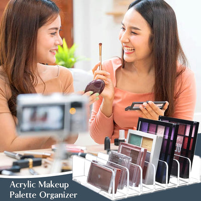 Organizador de Paletas de Sombras - Caja de Almacenamiento Acrílico de 7 Compartimentos para Maquillaje - Image 4