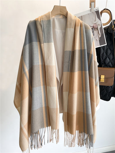 Bufanda Escocesa Coreana Unisex - Abrigo Cálido para Otoño e Invierno - Image 2