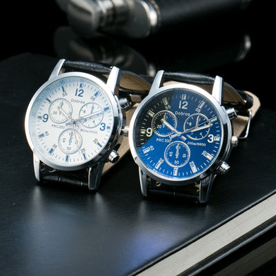 Reloj de Hombre Azul Cristal - Diseño Casual Moderno - Image 6