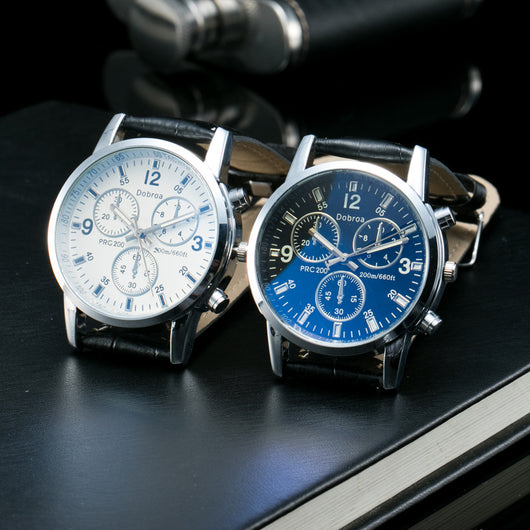 Reloj de Hombre Azul Cristal - Diseño Casual Moderno - Image 6
