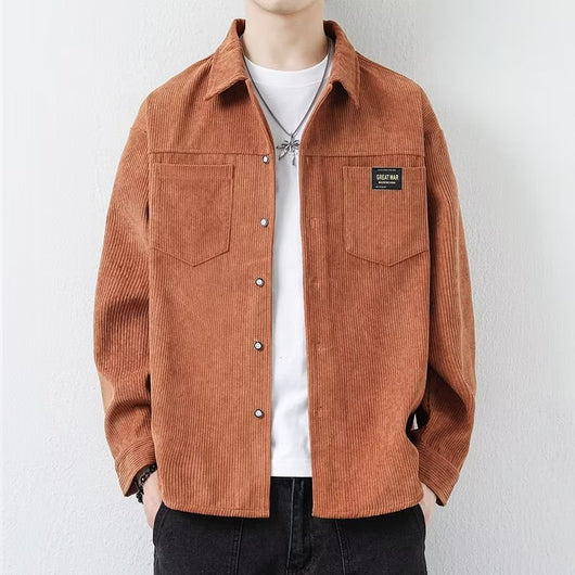 Chaqueta de Pana para Hombre - Camisa Casual de Manga Larga - Image 9