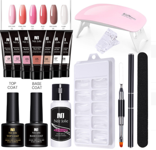 Set de Pegamento Extensión de Uñas en Gel Cristal Sólido - Image 7