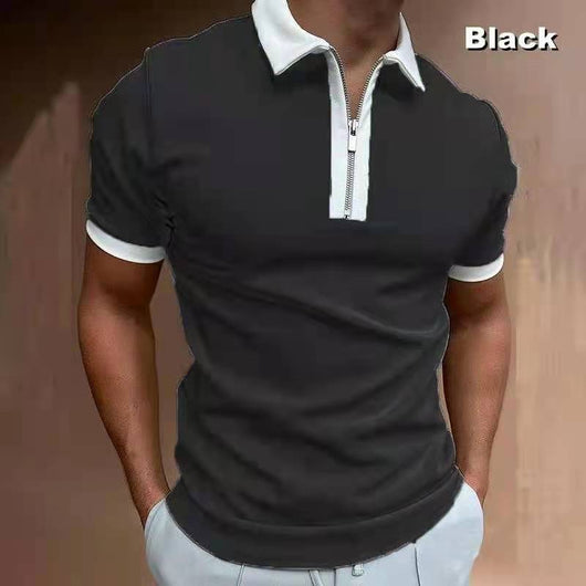 Polo Shirt Tejido Jacquard con Cierre - Camiseta Elegante para Hombre - Image 12
