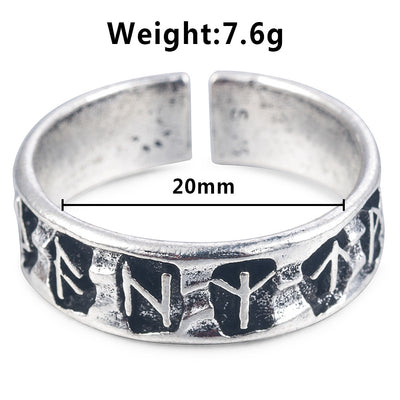 Anillo Ajustable de Símbolos Geométricos para Hombre - Image 2