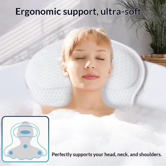 Almohada de Baño 4D Lavable - Cojín de Espuma para Bañera