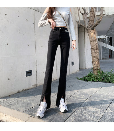 Pantalones Jeans Acampanados de Cintura Alta para Mujer - Tendencia Verano y Otoño