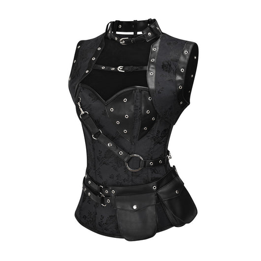Chaleco Reductor Estilo Punk Retro - Faja Moldeadora de Cintura - Image 3