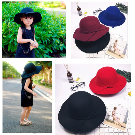Sombrero Vintage de Ala Ancha para Niños - Image 2