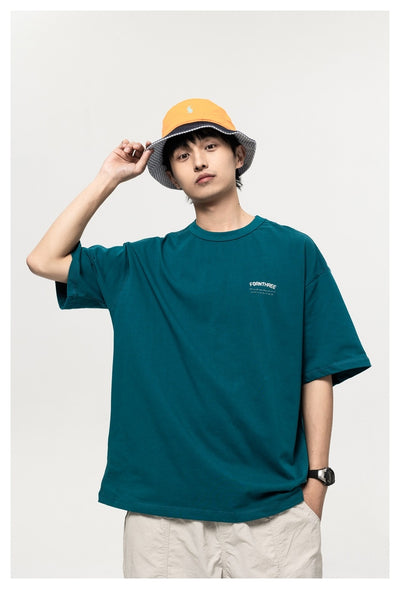 Camiseta Universitaria Retro Estilo Japonés Holgada Unisex - Image 9