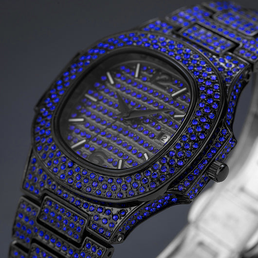 Reloj Hip Hop para Hombre con Diamantes Completos - Diseño Exclusivo - Image 10