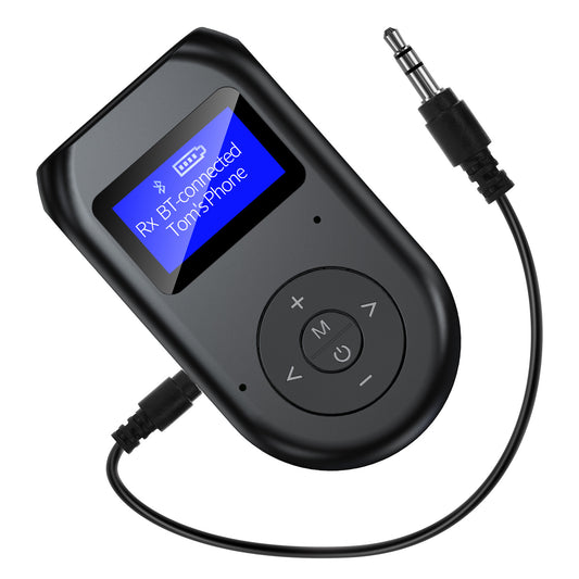 Adaptador Bluetooth 5.0 con Pantalla LCD y Conexión USB
